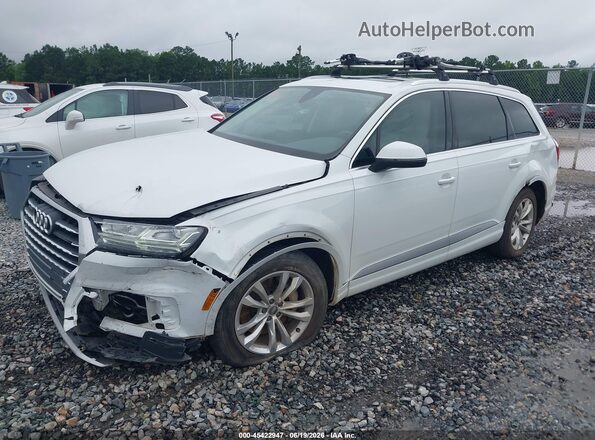 WA1LAAF78KD042152 2019 AUDI Q7 White წინა მარცხენა ხედი სამი მეოთხედიდან