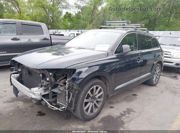WA1LAAF79HD028771 2017 AUDI Q7 Dark Blue Առջևի ձախ երեք քառորդ տեսարան