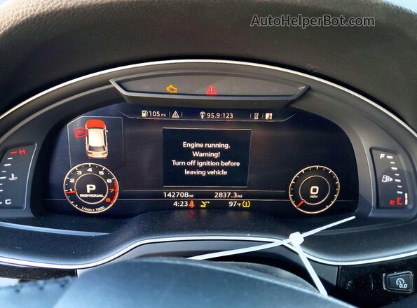 WA1LAAF79HD035106 2017 AUDI Q7 Blue Вид щитка приладів