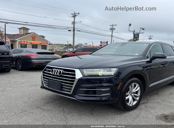 WA1LAAF7XHD031470 2017 AUDI Q7 Black Առջևի ձախ երեք քառորդ տեսարան
