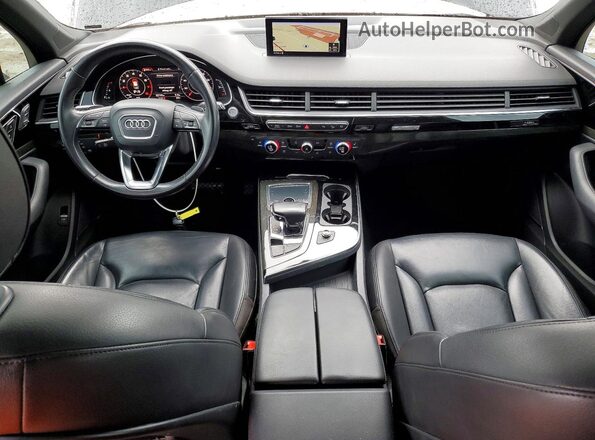WA1LAAF7XJD017042 2018 AUDI Q7 Black Вид панелі приладів
