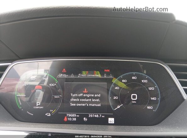 WA1LAAGE8KB024050 2019 AUDI E-TRON Белый Вид задних сидений