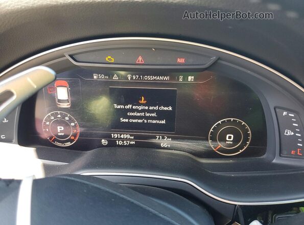 WA1LABF72HD058524 2017 AUDI Q7 White Instrument cluster view