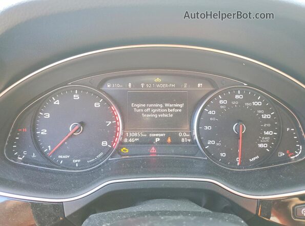 WA1LABF73JD048946 2018 AUDI Q7 Silver Սարքավորումների վահանակի տեսք