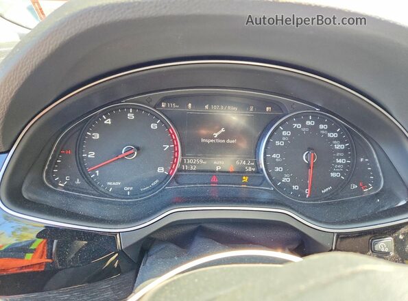 WA1LABF78HD007724 2017 AUDI Q7 Black Вид щитка приладів