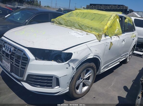 WA1LCBF76PD006421 2023 AUDI Q7 White წინა მარცხენა ხედი სამი მეოთხედიდან