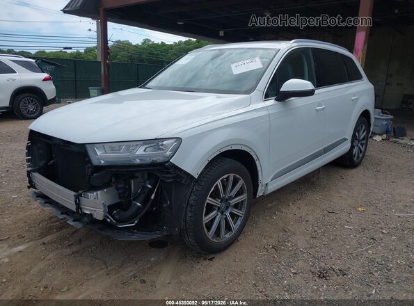 WA1LHAF70KD014566 2019 AUDI Q7 White წინა მარცხენა ხედი სამი მეოთხედიდან