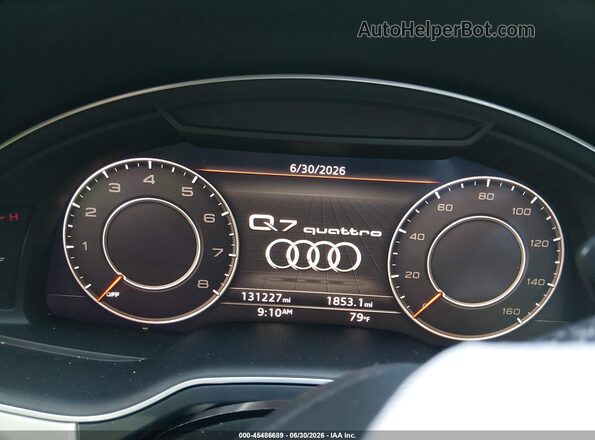 WA1LHAF70KD027415 2019 AUDI Q7 Black Widok tylnych siedzeń