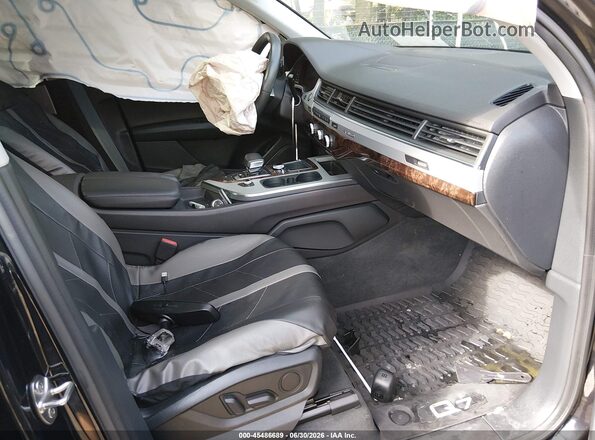 WA1LHAF70KD027415 2019 AUDI Q7 Black Widok wnętrza z przodu
