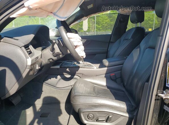 WA1LHAF71KD037516 2019 AUDI Q7 Black Widok wnętrza z przodu