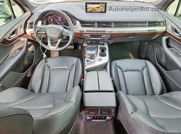 WA1LHAF73KD038988 2019 AUDI Q7 Gray Вид панелі приладів