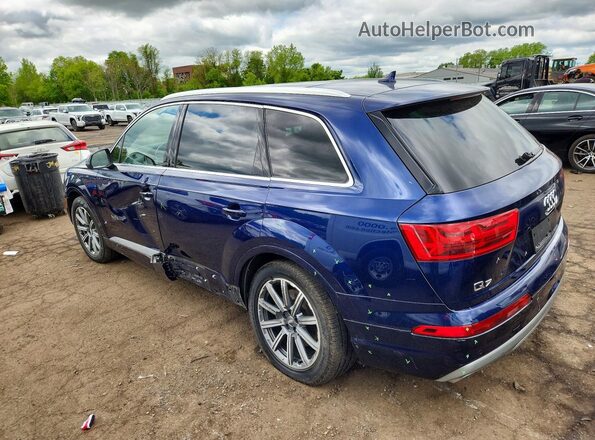 WA1LHAF73KD047898 2019 AUDI Q7 Blue Հետևի ձախ