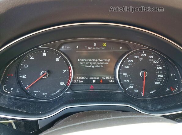 WA1LHAF76HD043255 2017 AUDI Q7 White Вид щитка приладів
