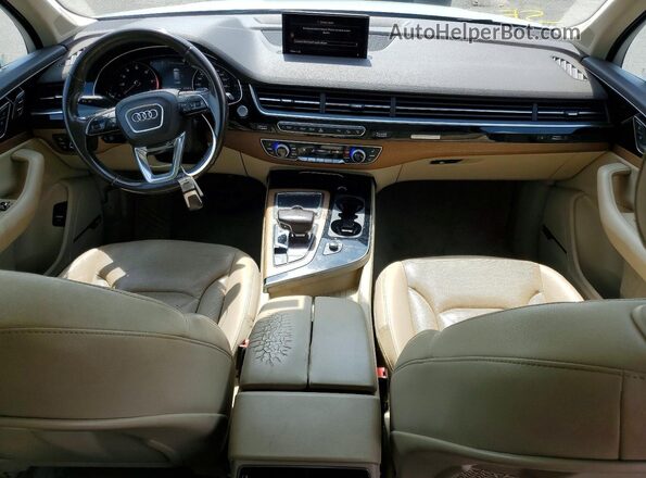 WA1LHAF76HD043255 2017 AUDI Q7 White Вид панелі приладів