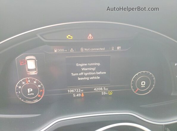 WA1LHAF79HD056419 2017 AUDI Q7 Черный Вид щитка приборов