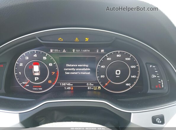 WA1LHAF79JD001751 2018 AUDI Q7 Silver Vista de los asientos traseros