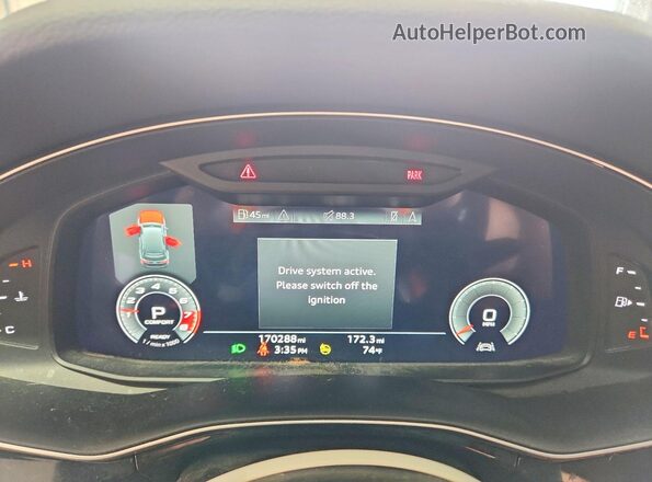 WA1LJAF78MD038024 2021 AUDI Q7 Черный Вид щитка приборов