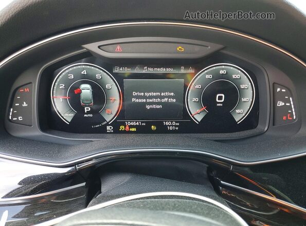 WA1LXAF74MD018481 2021 AUDI Q7 Black ხელსაწყოთა პანელის ხედი