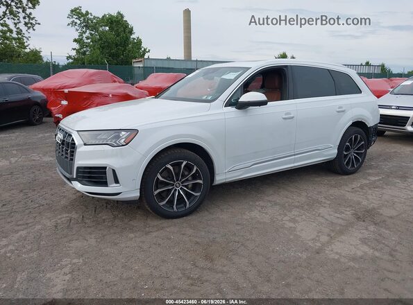 WA1LXAF75LD003762 2020 AUDI Q7 White Առջևի ձախ երեք քառորդ տեսարան