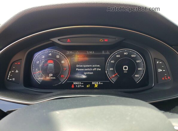 WA1LXAF75LD008217 2020 AUDI Q7 White Vista del cuadro de instrumentos