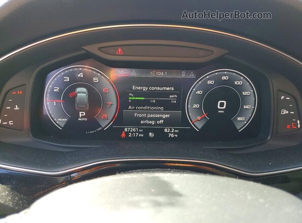 WA1LXAF76LD004516 2020 AUDI Q7 Silver Vista del cuadro de instrumentos