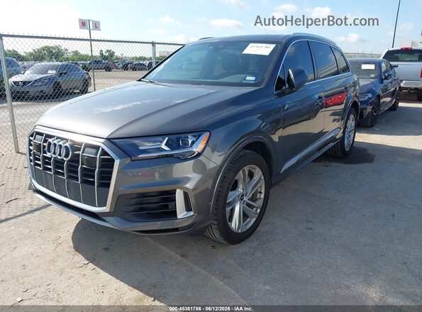 WA1LXBF72ND004019 2022 AUDI Q7 Gray Առջևի ձախ երեք քառորդ տեսարան