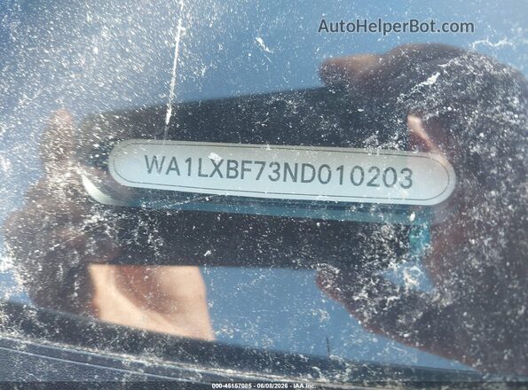 WA1LXBF73ND010203 2022 AUDI Q7 Silver Widok komory silnika
