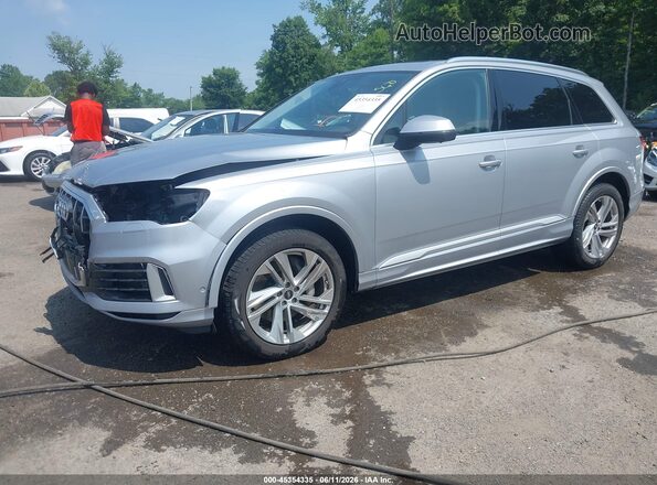 WA1LXBF74ND011456 2022 AUDI Q7 Silver Առջևի ձախ երեք քառորդ տեսարան
