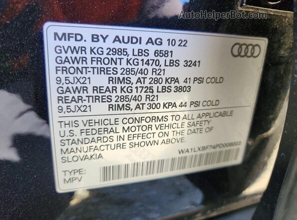 WA1LXBF74PD006003 2023 AUDI Q7 Black 