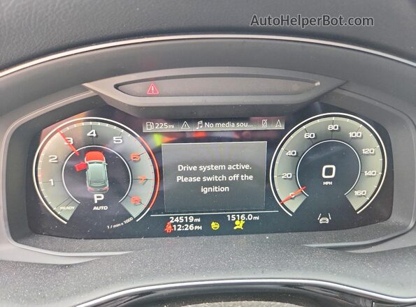 WA1LXBF74PD007927 2023 AUDI Q7 Blue ხელსაწყოთა პანელის ხედი