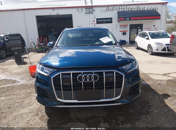 WA1LXBF76ND010227 2022 AUDI Q7 Blue Вид щитка приладів