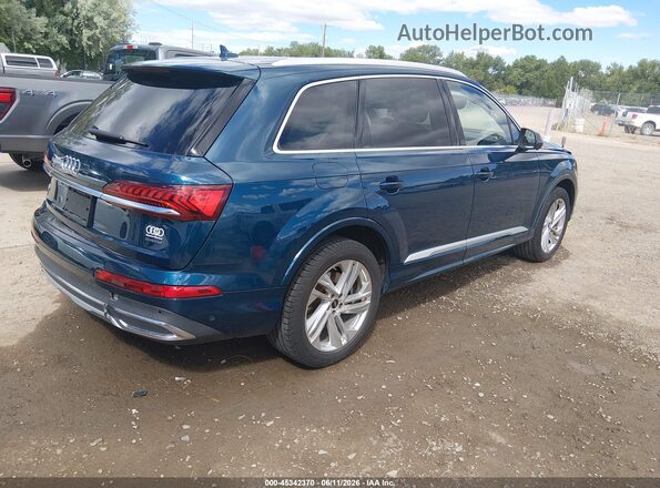 WA1LXBF76ND010227 2022 AUDI Q7 Blue Задня права чверть