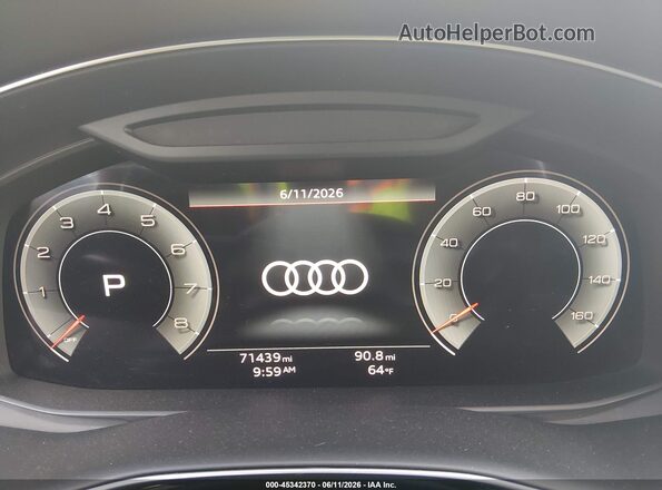 WA1LXBF76ND010227 2022 AUDI Q7 Blue Вид задніх сидінь