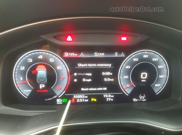 WA1LXBF7XND020176 2022 AUDI Q7 Gray Vista del cuadro de instrumentos