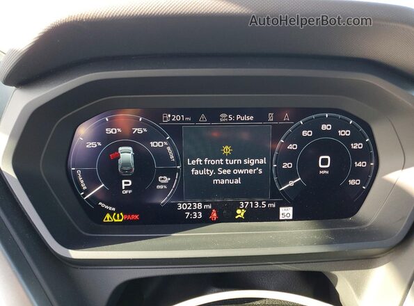 WA1M2BFZ6PP005762 2023 AUDI Q4 White Instrument cluster view