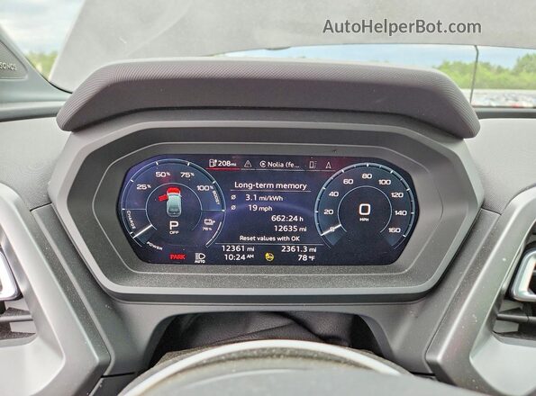 WA1M2BFZ6PP063239 2023 AUDI Q4 Black Instrument cluster view