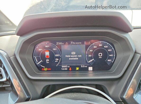WA1MUBFZXSP059536 2025 AUDI Q4 Black Vista del cuadro de instrumentos
