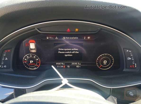 WA1VAAF70JD006317 2018 AUDI Q7 Black Սարքավորումների վահանակի տեսք