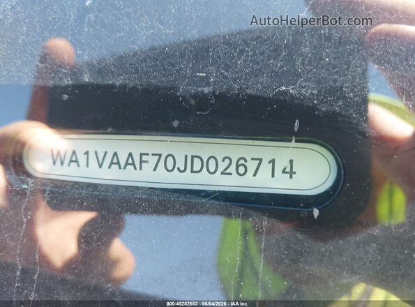 WA1VAAF70JD026714 2018 AUDI Q7 Black 
