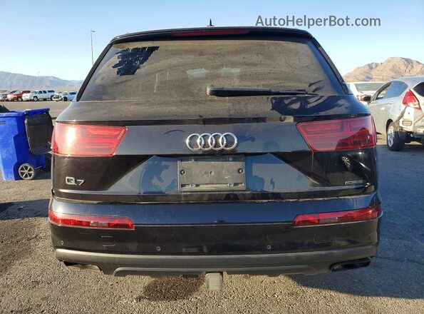 WA1VAAF70KD003886 2019 AUDI Q7 Black უკანა ხედი