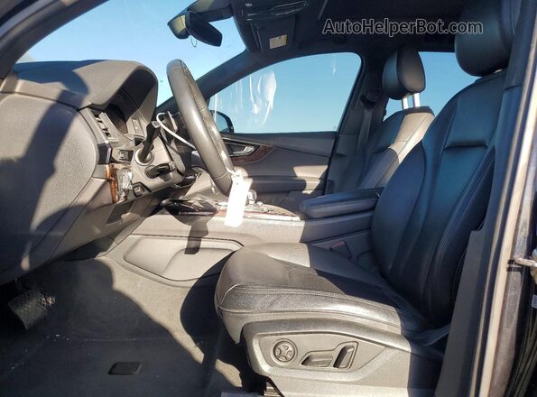 WA1VAAF70KD003886 2019 AUDI Q7 Black წინა სალონის ხედი