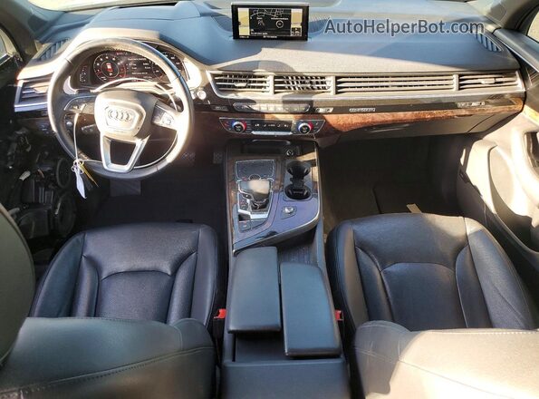 WA1VAAF70KD003886 2019 AUDI Q7 Black წინა პანელის ხედი