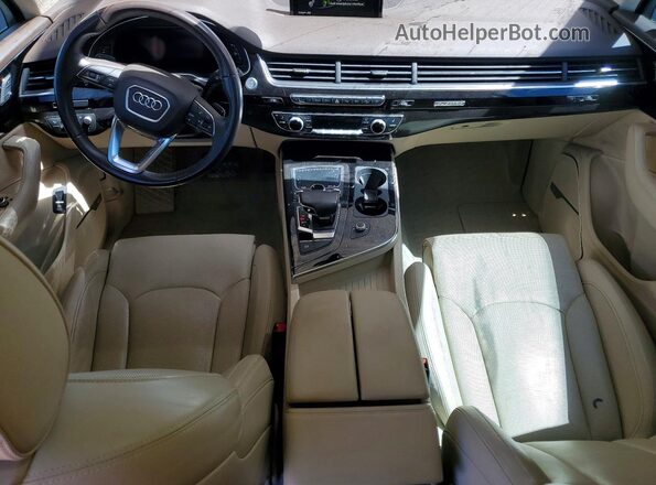 WA1VAAF71KD036573 2019 AUDI Q7 White Առջևի վահանակի տեսք