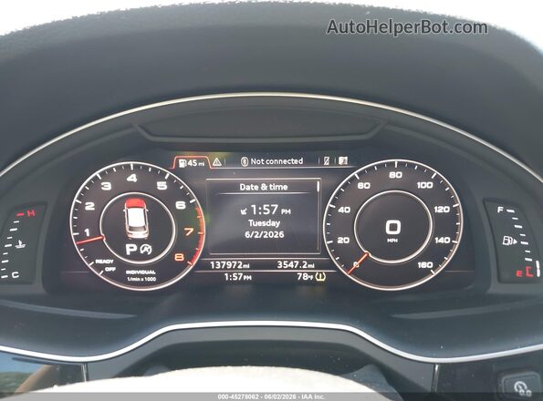 WA1VAAF72JD009624 2018 AUDI Q7 White Widok tylnych siedzeń