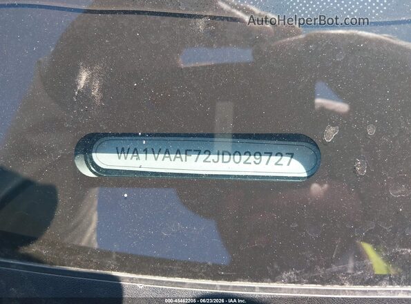 WA1VAAF72JD029727 2018 AUDI Q7 Black Շարժիչի բաժամունքի տեսք