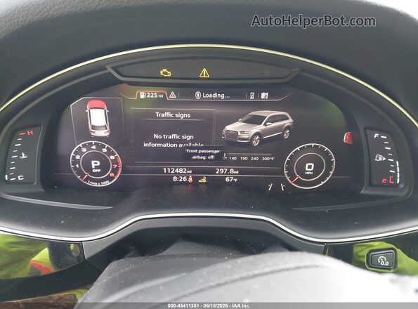 WA1VAAF72KD024089 2019 AUDI Q7 Белый Вид задних сидений