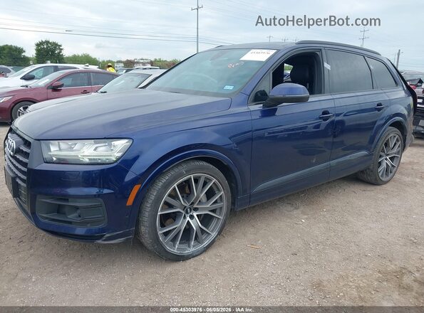 WA1VAAF74KD038835 2019 AUDI Q7 Blue წინა მარცხენა ხედი სამი მეოთხედიდან