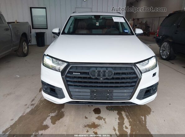 WA1VAAF75KD016438 2019 AUDI Q7 White Սարքավորումների վահանակի տեսք