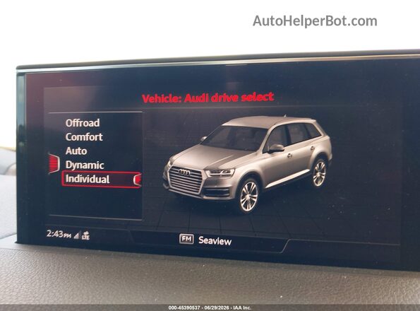 WA1VAAF77JD030968 2018 AUDI Q7 Silver 