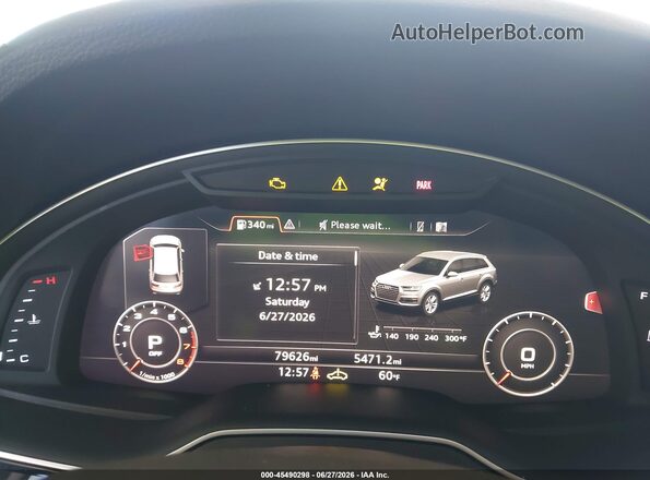 WA1VAAF77JD048239 2018 AUDI Q7 Silver Вид задніх сидінь